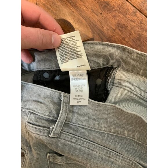 AGOLDE Nico High Rise Slim Gray Denim Jeans, Size 27 - Picture 4 of 5
